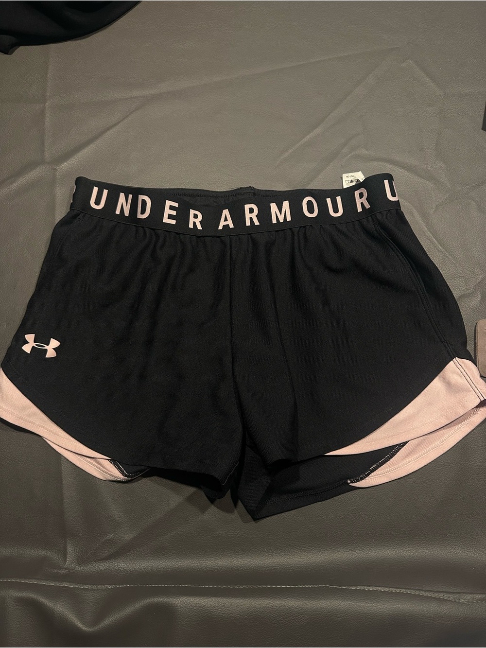 Under Armour Women's Black & Light Pink Training Shorts